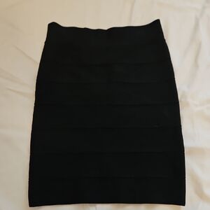 BCBGMaxAzria Black Bandage Pencil Skirt